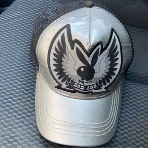 2000s Playboy Trucker Hat Play Boy Bunny Snapback Y2K Vtg Aesthetic Style Cap